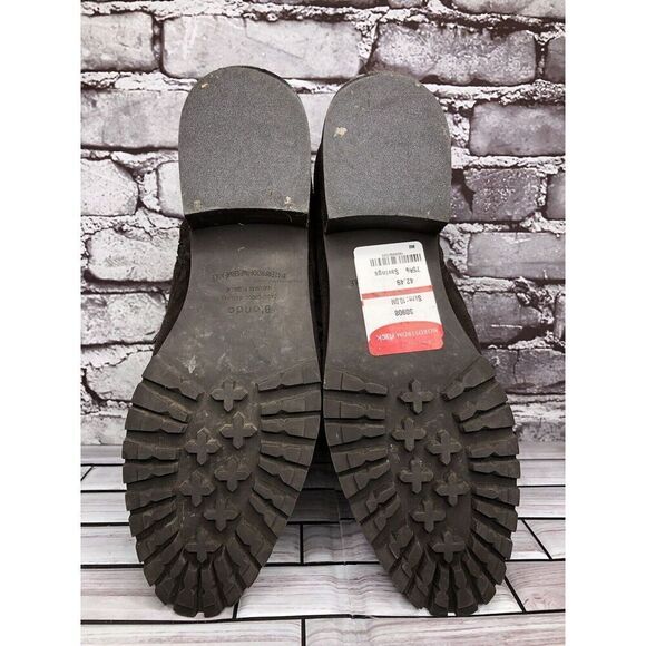 Blondo Brown Suede Leather Waterproof Ankle Lace Up Side Zip Boots Women Sz 10M - Picture 11 of 16